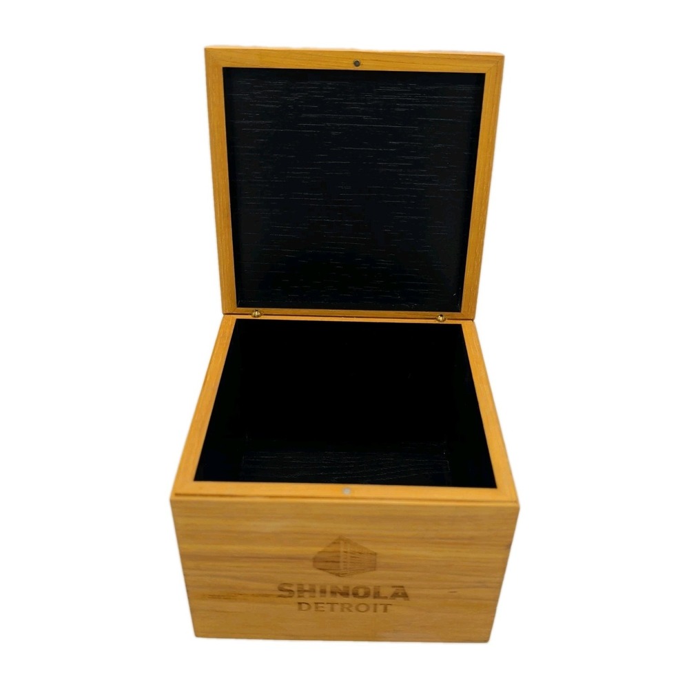 Shinola Detroit Wood Wooden Watch Box ONLY Magnetic Closure Made in USA - Picture 2 of 9
